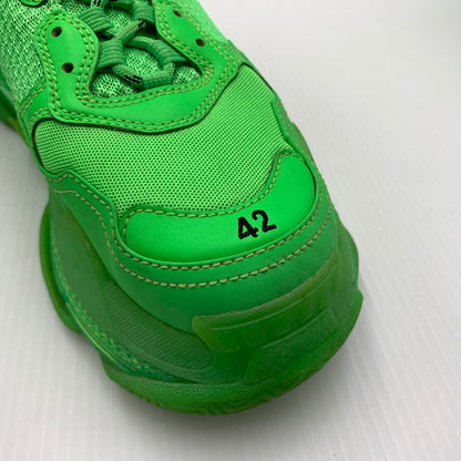 【中古品】【メンズ】 BALENCIAGA バレンシアガ TRIPLE S SNEAKERS 541624 トリプル エス スニーカー 靴 シューズ ビッグスニーカー 183-260812-ko-05-tei サイズ：42 カラー：グリーン 万代Net店