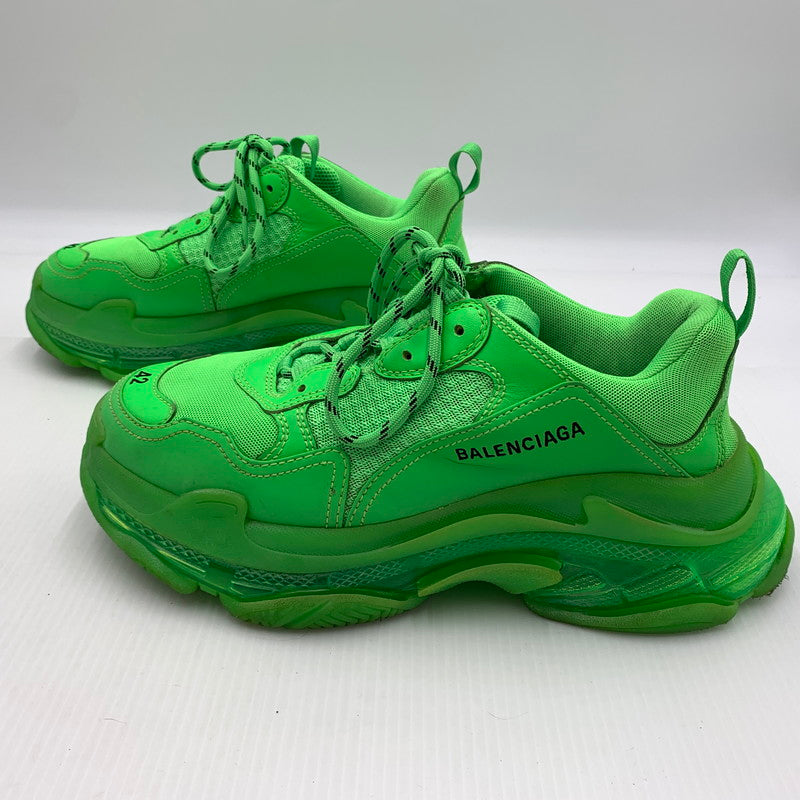 【中古品】【メンズ】 BALENCIAGA バレンシアガ TRIPLE S SNEAKERS 541624 トリプル エス スニーカー 靴 シューズ ビッグスニーカー 183-260812-ko-05-tei サイズ：42 カラー：グリーン 万代Net店