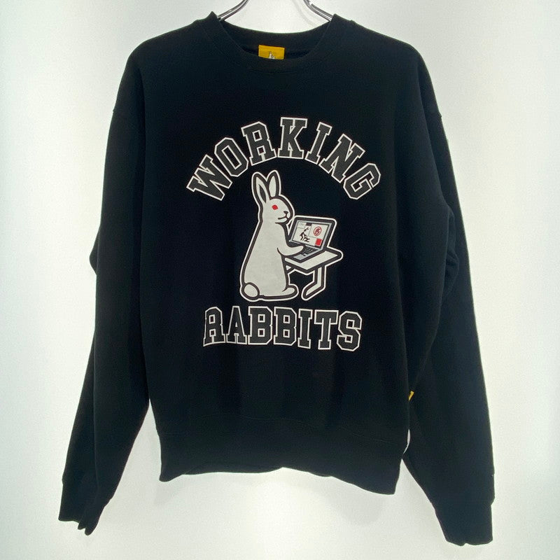 【中古品】【メンズ】 FR2 WORKING RABBIT ワーキングラビット スウェット 142-260822-nm-38-tei サイズ：M カラー：ブラック 万代Net店