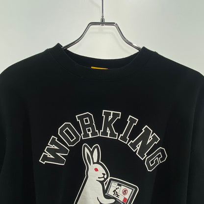 【中古品】【メンズ】 FR2 WORKING RABBIT ワーキングラビット スウェット 142-260822-nm-38-tei サイズ：M カラー：ブラック 万代Net店