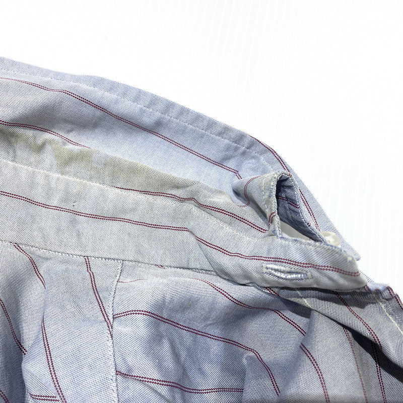 【現状渡し品】【メンズ】 BROOKS BROTHERS ブルックスブラザーズ 80's EST.1818 BD STRIPE LS SHIRT VINTAGE 80年代 ボタンダウン ストライプ シャツ 長袖 トップス ヴィンテージ 145-260828-yo-07-teih サイズ：15 1/2-34 カラー：ブルー系/レッド 万代Net店