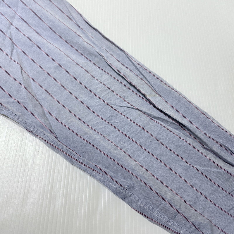 【現状渡し品】【メンズ】 BROOKS BROTHERS ブルックスブラザーズ 80's EST.1818 BD STRIPE LS SHIRT VINTAGE 80年代 ボタンダウン ストライプ シャツ 長袖 トップス ヴィンテージ 145-260828-yo-07-teih サイズ：15 1/2-34 カラー：ブルー系/レッド 万代Net店
