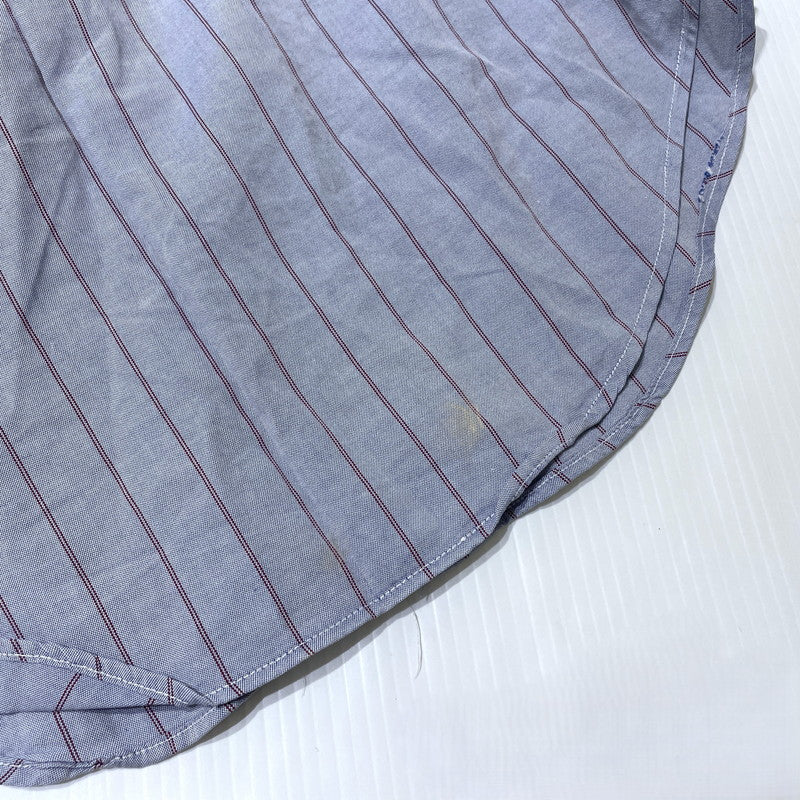 【現状渡し品】【メンズ】 BROOKS BROTHERS ブルックスブラザーズ 80's EST.1818 BD STRIPE LS SHIRT VINTAGE 80年代 ボタンダウン ストライプ シャツ 長袖 トップス ヴィンテージ 145-260828-yo-07-teih サイズ：15 1/2-34 カラー：ブルー系/レッド 万代Net店