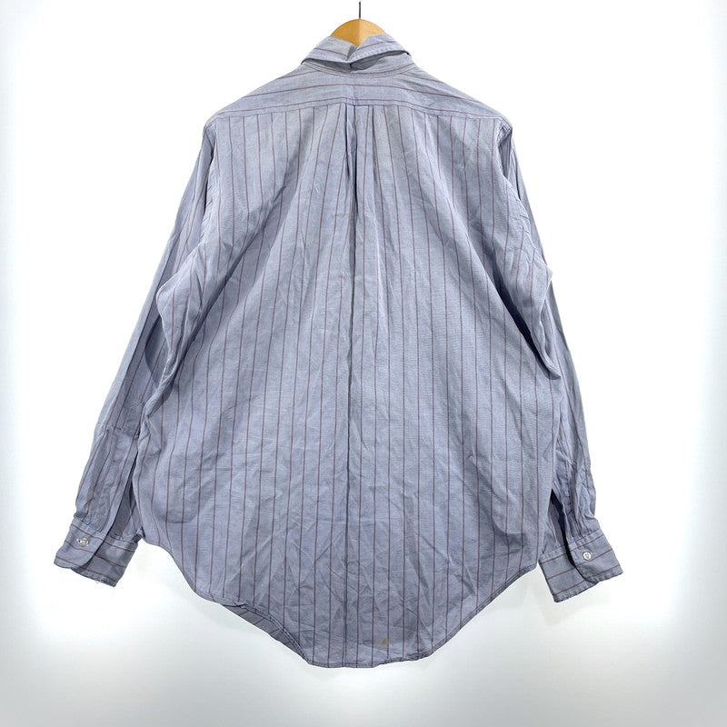 【現状渡し品】【メンズ】 BROOKS BROTHERS ブルックスブラザーズ 80's EST.1818 BD STRIPE LS SHIRT VINTAGE 80年代 ボタンダウン ストライプ シャツ 長袖 トップス ヴィンテージ 145-260828-yo-07-teih サイズ：15 1/2-34 カラー：ブルー系/レッド 万代Net店