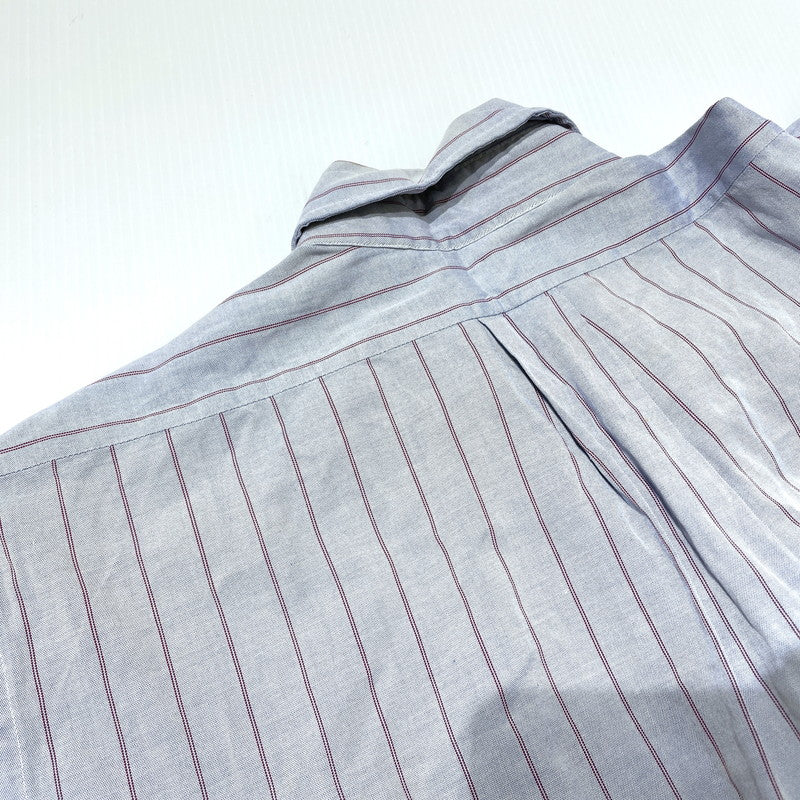 【現状渡し品】【メンズ】 BROOKS BROTHERS ブルックスブラザーズ 80's EST.1818 BD STRIPE LS SHIRT VINTAGE 80年代 ボタンダウン ストライプ シャツ 長袖 トップス ヴィンテージ 145-260828-yo-07-teih サイズ：15 1/2-34 カラー：ブルー系/レッド 万代Net店
