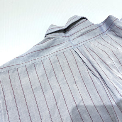 【現状渡し品】【メンズ】 BROOKS BROTHERS ブルックスブラザーズ 80's EST.1818 BD STRIPE LS SHIRT VINTAGE 80年代 ボタンダウン ストライプ シャツ 長袖 トップス ヴィンテージ 145-260828-yo-07-teih サイズ：15 1/2-34 カラー：ブルー系/レッド 万代Net店