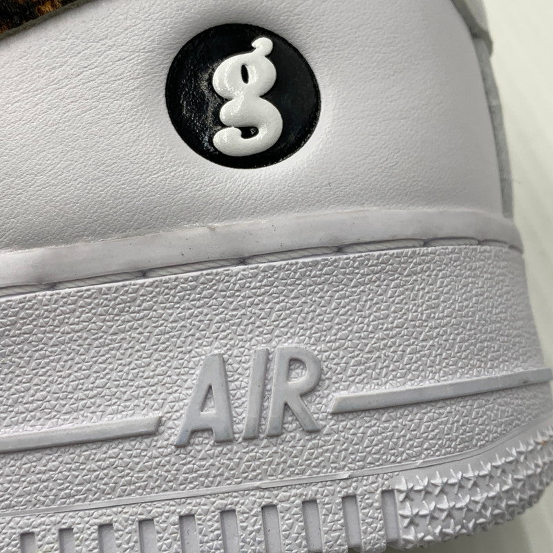 【中古品】【メンズ】 NIKE ナイキ× GOODENOUGH グッドイナフ × Supreme シュプリーム 別注 コラボ AIR FORCE 1 LOW WHITE LEOPARD IM3483-100 25SS エアフォース1 ロー スニーカー 靴 シューズ 160-260917-ko-06-teih サイズ：28cm カラー：ホワイト 万代Net店