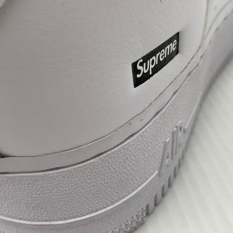 【中古品】【メンズ】 NIKE ナイキ× GOODENOUGH グッドイナフ × Supreme シュプリーム 別注 コラボ AIR FORCE 1 LOW WHITE LEOPARD IM3483-100 25SS エアフォース1 ロー スニーカー 靴 シューズ 160-260917-ko-06-teih サイズ：28cm カラー：ホワイト 万代Net店