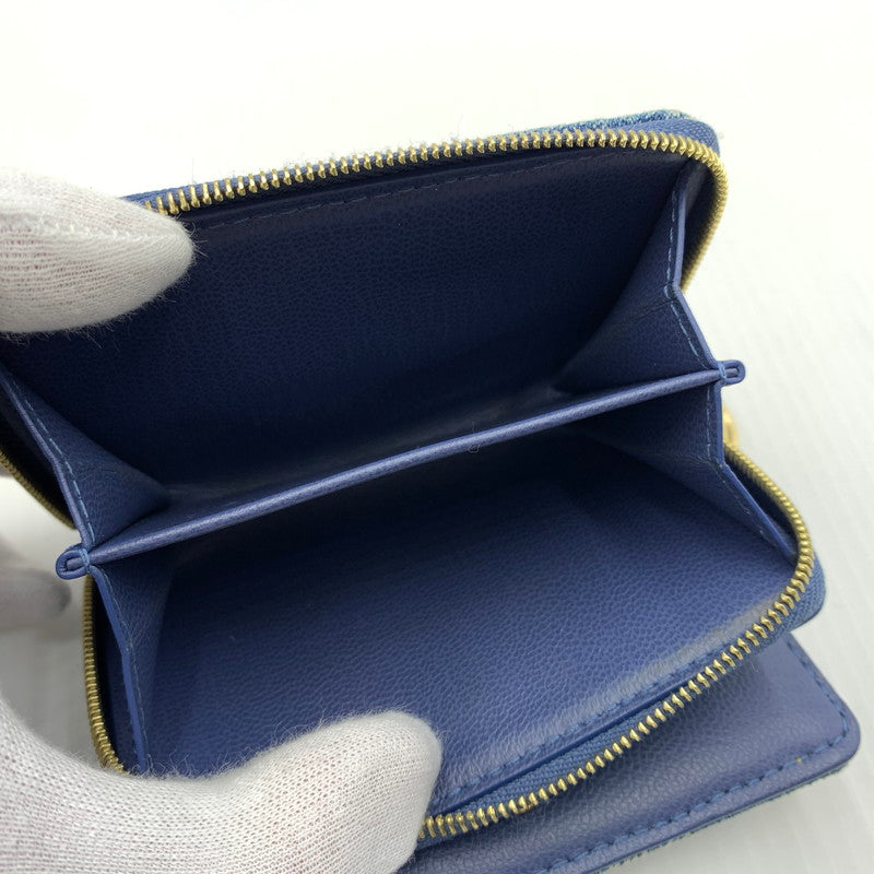 【中古品】【メンズ】 LOUIS VUITTON ルイ・ヴィトン M83160 モノグラム デニム ポルトフォイユ ルー 二つ折り財布 コインケース 179-260812-ko-09-tei カラー：インディゴ 万代Net店