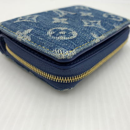 【中古品】【メンズ】 LOUIS VUITTON ルイ・ヴィトン M83160 モノグラム デニム ポルトフォイユ ルー 二つ折り財布 コインケース 179-260812-ko-09-tei カラー：インディゴ 万代Net店