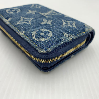 【中古品】【メンズ】 LOUIS VUITTON ルイ・ヴィトン M83160 モノグラム デニム ポルトフォイユ ルー 二つ折り財布 コインケース 179-260812-ko-09-tei カラー：インディゴ 万代Net店