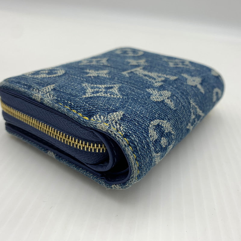 【中古品】【メンズ】 LOUIS VUITTON ルイ・ヴィトン M83160 モノグラム デニム ポルトフォイユ ルー 二つ折り財布 コインケース 179-260812-ko-09-tei カラー：インディゴ 万代Net店