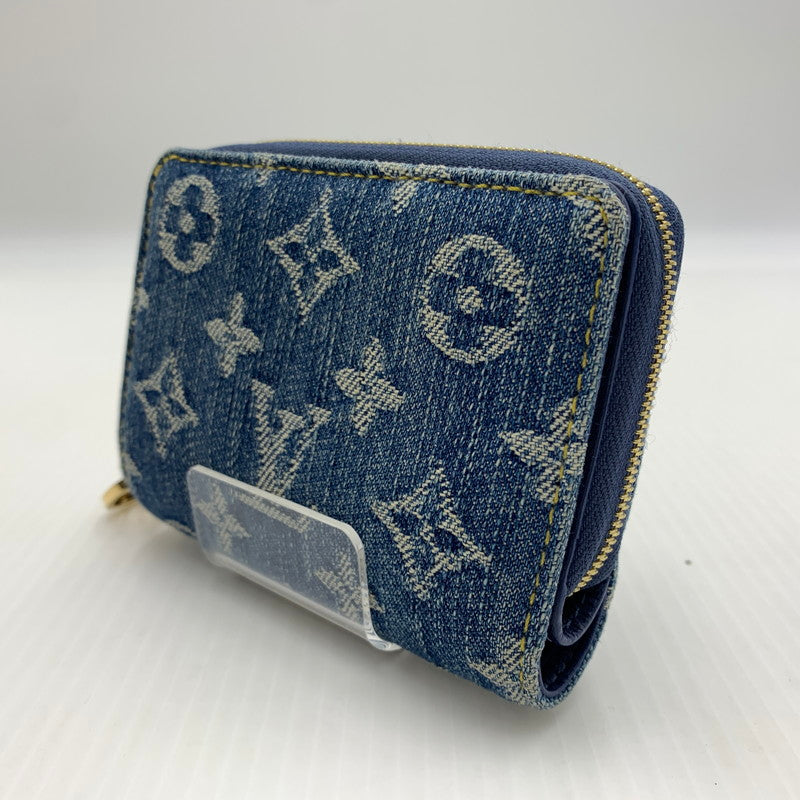 【中古品】【メンズ】 LOUIS VUITTON ルイ・ヴィトン M83160 モノグラム デニム ポルトフォイユ ルー 二つ折り財布 コインケース 179-260812-ko-09-tei カラー：インディゴ 万代Net店