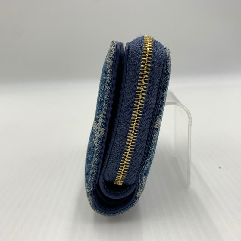 【中古品】【メンズ】 LOUIS VUITTON ルイ・ヴィトン M83160 モノグラム デニム ポルトフォイユ ルー 二つ折り財布 コインケース 179-260812-ko-09-tei カラー：インディゴ 万代Net店