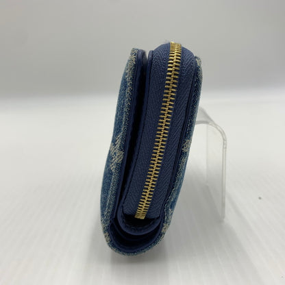 【中古品】【メンズ】 LOUIS VUITTON ルイ・ヴィトン M83160 モノグラム デニム ポルトフォイユ ルー 二つ折り財布 コインケース 179-260812-ko-09-tei カラー：インディゴ 万代Net店