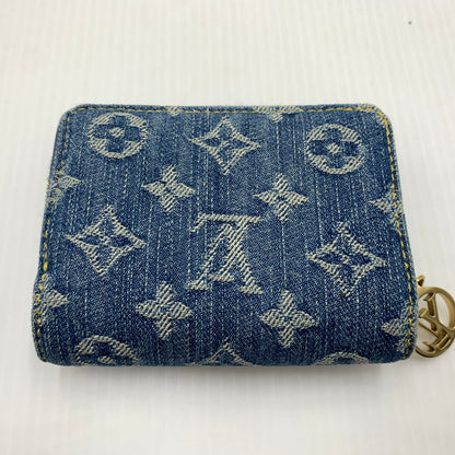 【中古品】【メンズ】 LOUIS VUITTON ルイ・ヴィトン M83160 モノグラム デニム ポルトフォイユ ルー 二つ折り財布 コインケース 179-260812-ko-09-tei カラー：インディゴ 万代Net店