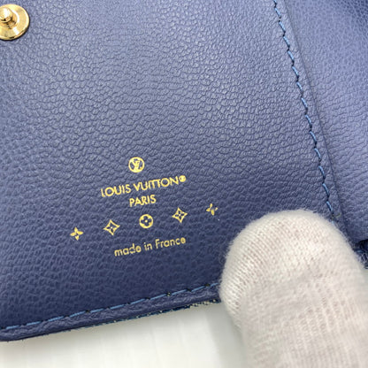 【中古品】【メンズ】 LOUIS VUITTON ルイ・ヴィトン M83160 モノグラム デニム ポルトフォイユ ルー 二つ折り財布 コインケース 179-260812-ko-09-tei カラー：インディゴ 万代Net店