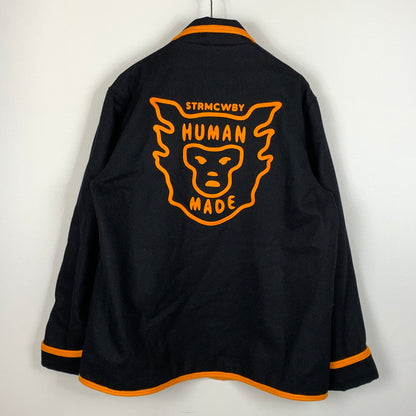 【中古品】【メンズ】 HUMAN MADE ヒューマンメイド 24AW REUNION JACKET HM28JK019 リユニオンジャケット ライトアウター テーラードジャケット 142-260808-ko-02-tei サイズ：XL カラー：ブラック 万代Net店