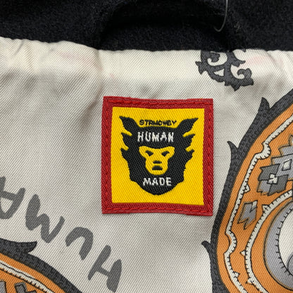 【中古品】【メンズ】 HUMAN MADE ヒューマンメイド 24AW REUNION JACKET HM28JK019 リユニオンジャケット ライトアウター テーラードジャケット 142-260808-ko-02-tei サイズ：XL カラー：ブラック 万代Net店