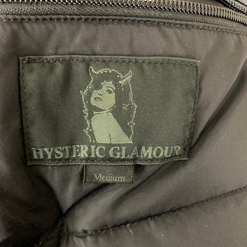【中古品】【メンズ】 HYSTERIC GLAMOUR ヒステリックグラマー × ROCKY MOUNTAIN ロッキーマウンテン 別注 コラボ STUDS DENIM DOWN VEST 0263AV01 スタッズ デニムダウンベスト ライトアウター 140-260809-ko-16-tei サイズ：M カラー：グレー 万代Net店