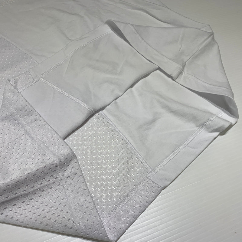 【中古品】【メンズ】 MONCLER モンクレール MESHDETAIL MAGLIA T-SHIRTS G20918C01164 8390Y メッシュディテール Tシャツ 半袖 トップス 141-260809-ko-17-tei サイズ：XS カラー：ホワイト 万代Net店