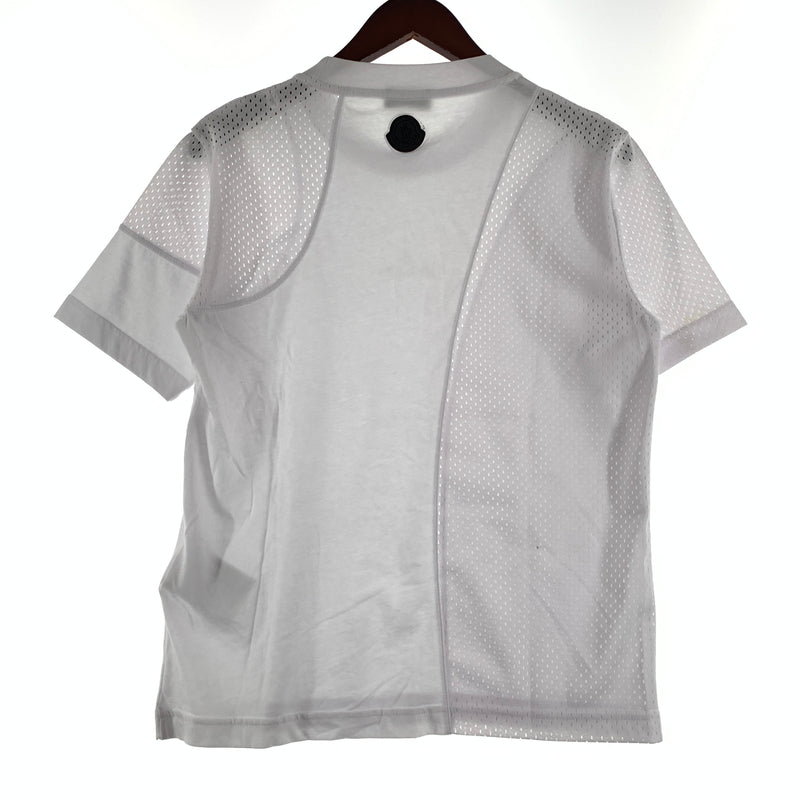 【中古品】【メンズ】 MONCLER モンクレール MESHDETAIL MAGLIA T-SHIRTS G20918C01164 8390Y メッシュディテール Tシャツ 半袖 トップス 141-260809-ko-17-tei サイズ：XS カラー：ホワイト 万代Net店