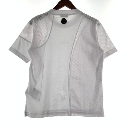 【中古品】【メンズ】 MONCLER モンクレール MESHDETAIL MAGLIA T-SHIRTS G20918C01164 8390Y メッシュディテール Tシャツ 半袖 トップス 141-260809-ko-17-tei サイズ：XS カラー：ホワイト 万代Net店