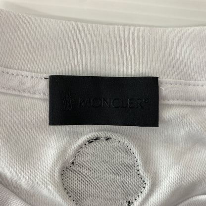 【中古品】【メンズ】 MONCLER モンクレール MESHDETAIL MAGLIA T-SHIRTS G20918C01164 8390Y メッシュディテール Tシャツ 半袖 トップス 141-260809-ko-17-tei サイズ：XS カラー：ホワイト 万代Net店