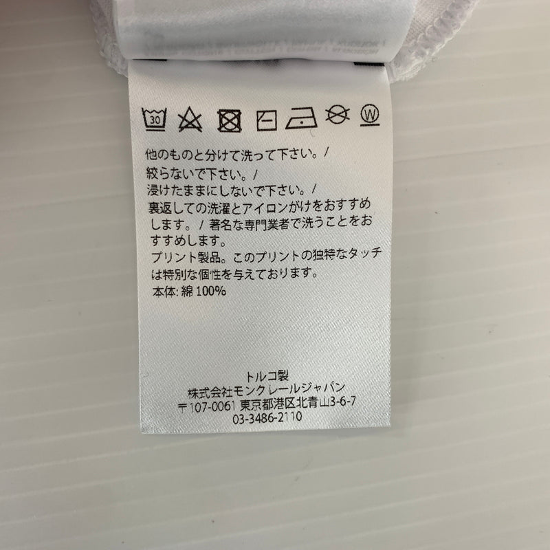 【中古品】【メンズ】 MONCLER モンクレール MESHDETAIL MAGLIA T-SHIRTS G20918C01164 8390Y メッシュディテール Tシャツ 半袖 トップス 141-260809-ko-17-tei サイズ：XS カラー：ホワイト 万代Net店