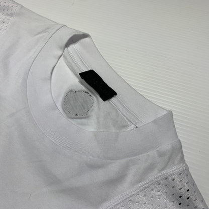 【中古品】【メンズ】 MONCLER モンクレール MESHDETAIL MAGLIA T-SHIRTS G20918C01164 8390Y メッシュディテール Tシャツ 半袖 トップス 141-260809-ko-17-tei サイズ：XS カラー：ホワイト 万代Net店