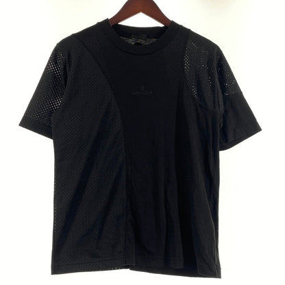 【中古品】【メンズ】 MONCLER モンクレール MESHDETAIL MAGLIA T-SHIRTS G20918C01164 8390Y メッシュディティール マリア Tシャツ 半袖 トップス 141-260809-sa-17-tei サイズ：S カラー：ブラック 万代Net店