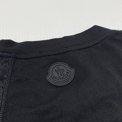 【中古品】【メンズ】 MONCLER モンクレール MESHDETAIL MAGLIA T-SHIRTS G20918C01164 8390Y メッシュディティール マリア Tシャツ 半袖 トップス 141-260809-sa-17-tei サイズ：S カラー：ブラック 万代Net店