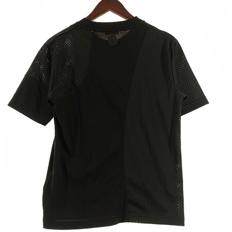 【中古品】【メンズ】 MONCLER モンクレール MESHDETAIL MAGLIA T-SHIRTS G20918C01164 8390Y メッシュディティール マリア Tシャツ 半袖 トップス 141-260809-sa-17-tei サイズ：S カラー：ブラック 万代Net店