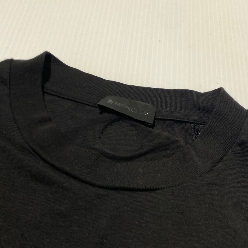 【中古品】【メンズ】 MONCLER モンクレール MESHDETAIL MAGLIA T-SHIRTS G20918C01164 8390Y メッシュディティール マリア Tシャツ 半袖 トップス 141-260809-sa-17-tei サイズ：S カラー：ブラック 万代Net店