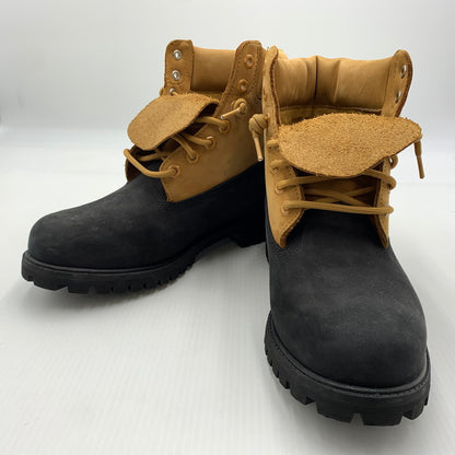 【中古品】【メンズ】 Timberland ティンバーランド PREMIUM 6INCH LACE UP WATERPROOF BOOTS TB0A2P6WEMJ プレミアム 6インチ レースアップ ウォータープルーフ ブーツ 靴 164-260812-ko-02-tei サイズ：27.5cm カラー：ベージュ×ブラック 万代Net店