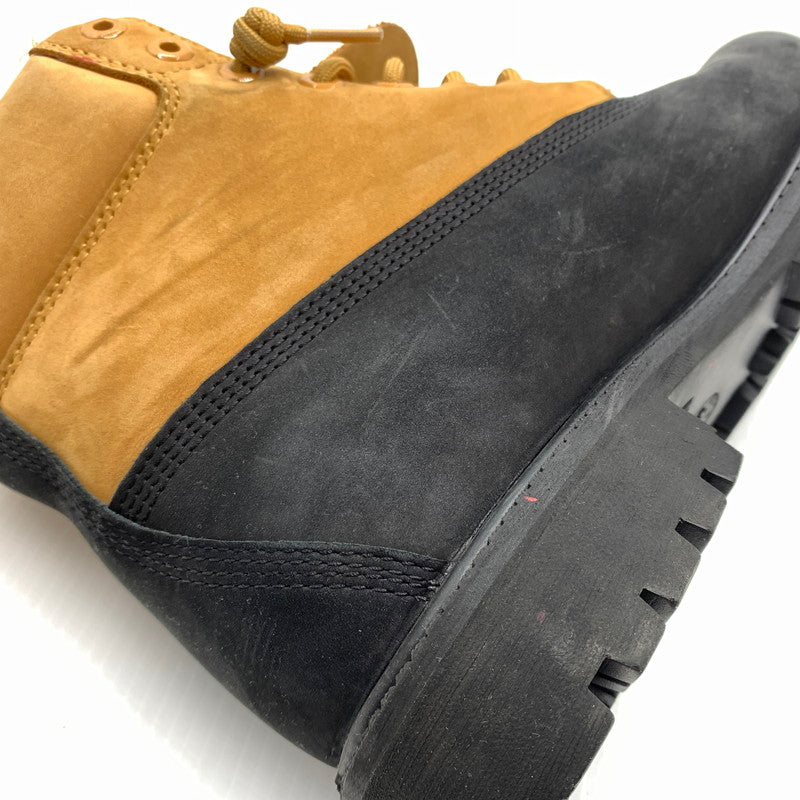 【中古品】【メンズ】 Timberland ティンバーランド PREMIUM 6INCH LACE UP WATERPROOF BOOTS TB0A2P6WEMJ プレミアム 6インチ レースアップ ウォータープルーフ ブーツ 靴 164-260812-ko-02-tei サイズ：27.5cm カラー：ベージュ×ブラック 万代Net店