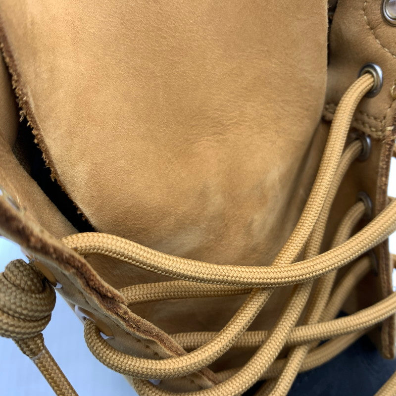 【中古品】【メンズ】 Timberland ティンバーランド PREMIUM 6INCH LACE UP WATERPROOF BOOTS TB0A2P6WEMJ プレミアム 6インチ レースアップ ウォータープルーフ ブーツ 靴 164-260812-ko-02-tei サイズ：27.5cm カラー：ベージュ×ブラック 万代Net店