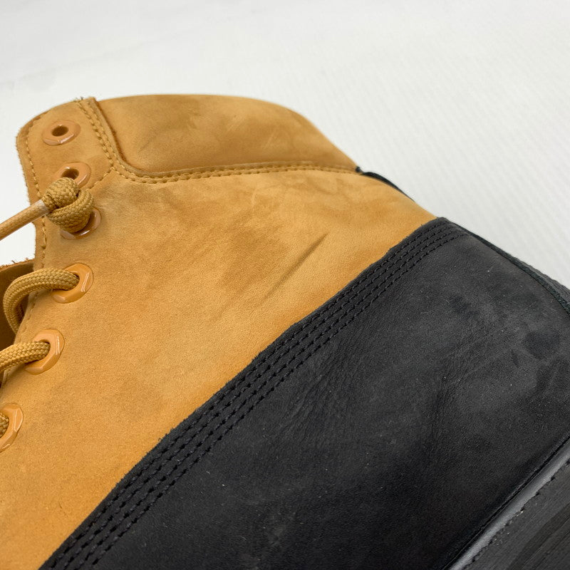 【中古品】【メンズ】 Timberland ティンバーランド PREMIUM 6INCH LACE UP WATERPROOF BOOTS TB0A2P6WEMJ プレミアム 6インチ レースアップ ウォータープルーフ ブーツ 靴 164-260812-ko-02-tei サイズ：27.5cm カラー：ベージュ×ブラック 万代Net店