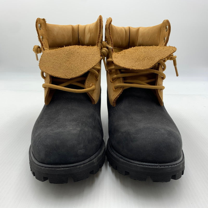 【中古品】【メンズ】 Timberland ティンバーランド PREMIUM 6INCH LACE UP WATERPROOF BOOTS TB0A2P6WEMJ プレミアム 6インチ レースアップ ウォータープルーフ ブーツ 靴 164-260812-ko-02-tei サイズ：27.5cm カラー：ベージュ×ブラック 万代Net店