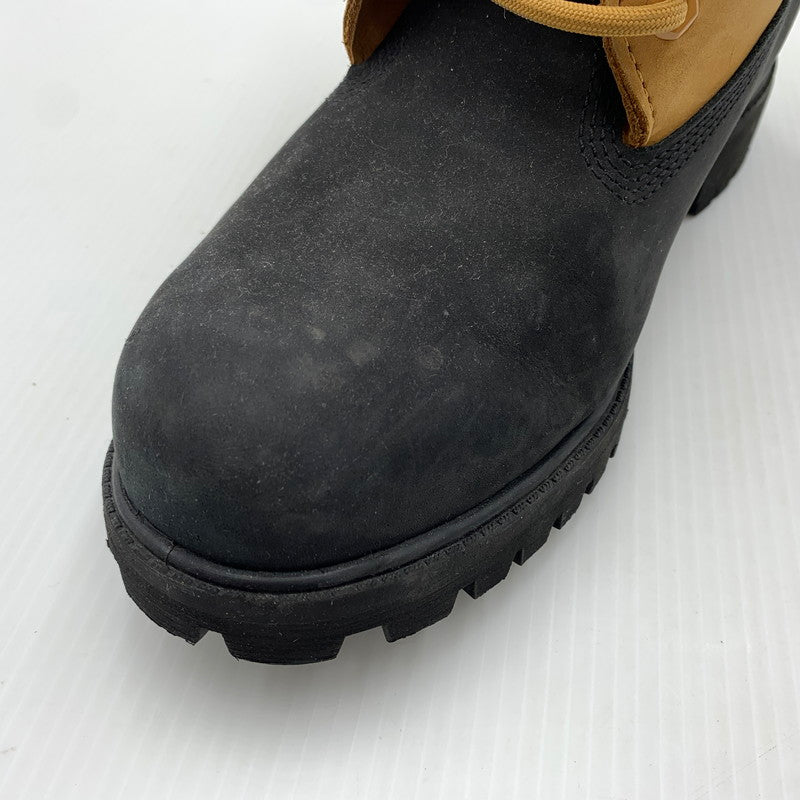 【中古品】【メンズ】 Timberland ティンバーランド PREMIUM 6INCH LACE UP WATERPROOF BOOTS TB0A2P6WEMJ プレミアム 6インチ レースアップ ウォータープルーフ ブーツ 靴 164-260812-ko-02-tei サイズ：27.5cm カラー：ベージュ×ブラック 万代Net店