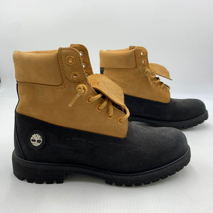 【中古品】【メンズ】 Timberland ティンバーランド PREMIUM 6INCH LACE UP WATERPROOF BOOTS TB0A2P6WEMJ プレミアム 6インチ レースアップ ウォータープルーフ ブーツ 靴 164-260812-ko-02-tei サイズ：27.5cm カラー：ベージュ×ブラック 万代Net店