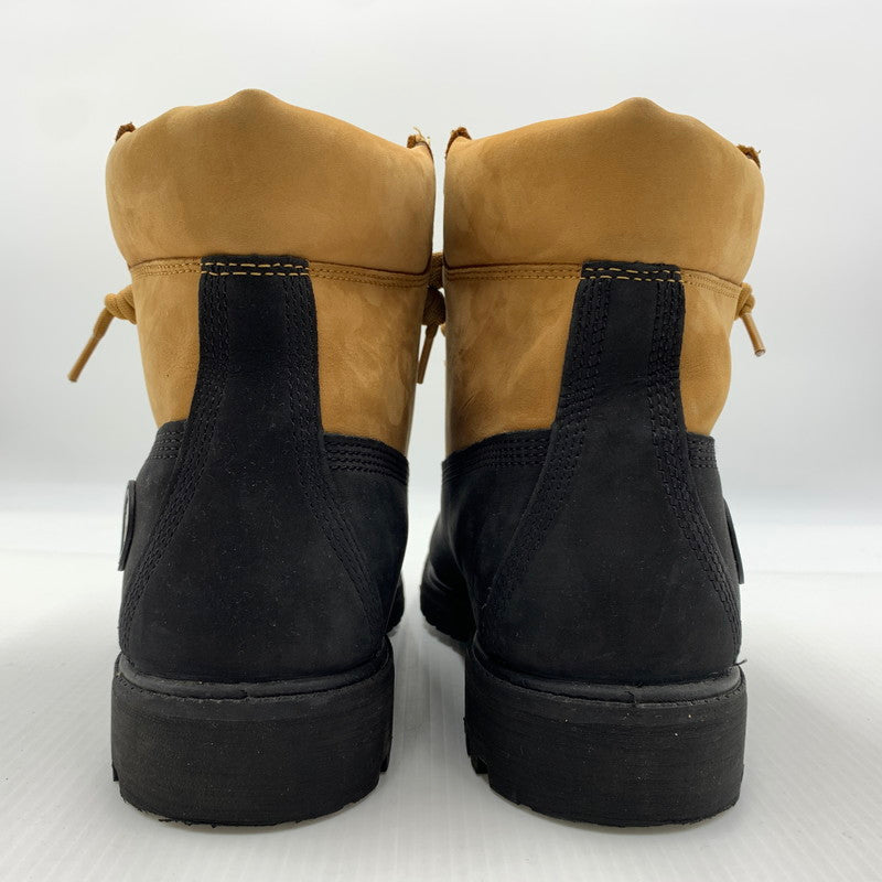 【中古品】【メンズ】 Timberland ティンバーランド PREMIUM 6INCH LACE UP WATERPROOF BOOTS TB0A2P6WEMJ プレミアム 6インチ レースアップ ウォータープルーフ ブーツ 靴 164-260812-ko-02-tei サイズ：27.5cm カラー：ベージュ×ブラック 万代Net店