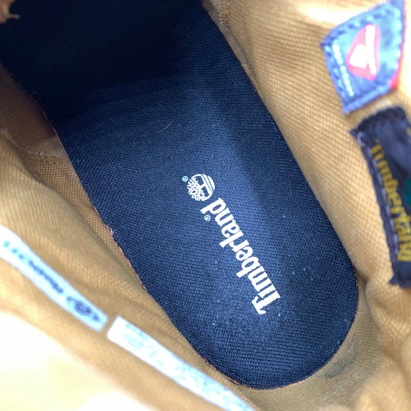 【中古品】【メンズ】 Timberland ティンバーランド PREMIUM 6INCH LACE UP WATERPROOF BOOTS TB0A2P6WEMJ プレミアム 6インチ レースアップ ウォータープルーフ ブーツ 靴 164-260812-ko-02-tei サイズ：27.5cm カラー：ベージュ×ブラック 万代Net店