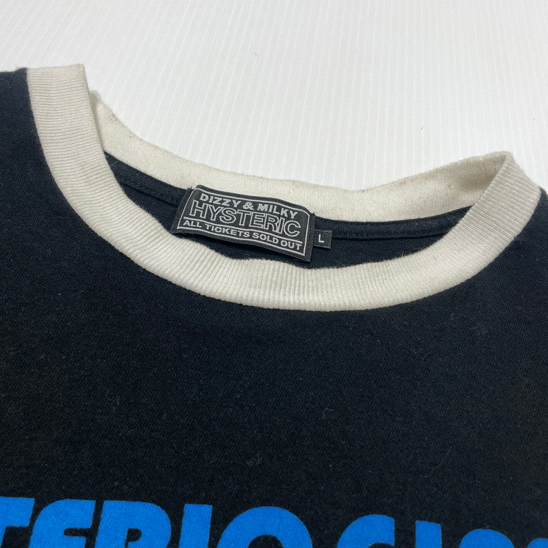 【現状渡し品】【メンズ】 HYSTERIC GLAMOUR ヒステリックグラマー L/S DART TRACK TEE 02261CL06 26SS ロング スリーブ ダート トラック Tシャツ 長袖 トップス 140-260808-sa-14-tei サイズ：L カラー：ブラック 万代Net店