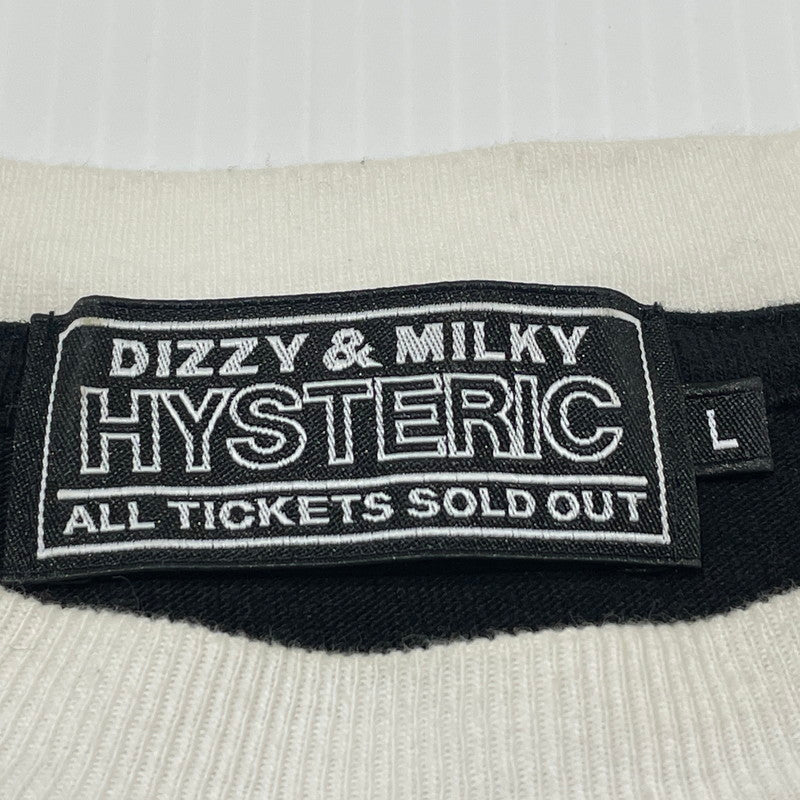 【現状渡し品】【メンズ】 HYSTERIC GLAMOUR ヒステリックグラマー L/S DART TRACK TEE 02261CL06 26SS ロング スリーブ ダート トラック Tシャツ 長袖 トップス 140-260808-sa-14-tei サイズ：L カラー：ブラック 万代Net店