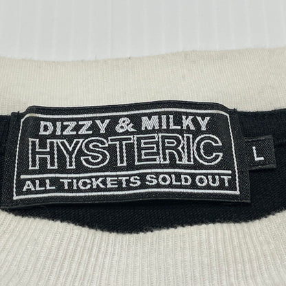 【現状渡し品】【メンズ】 HYSTERIC GLAMOUR ヒステリックグラマー L/S DART TRACK TEE 02261CL06 26SS ロング スリーブ ダート トラック Tシャツ 長袖 トップス 140-260808-sa-14-tei サイズ：L カラー：ブラック 万代Net店