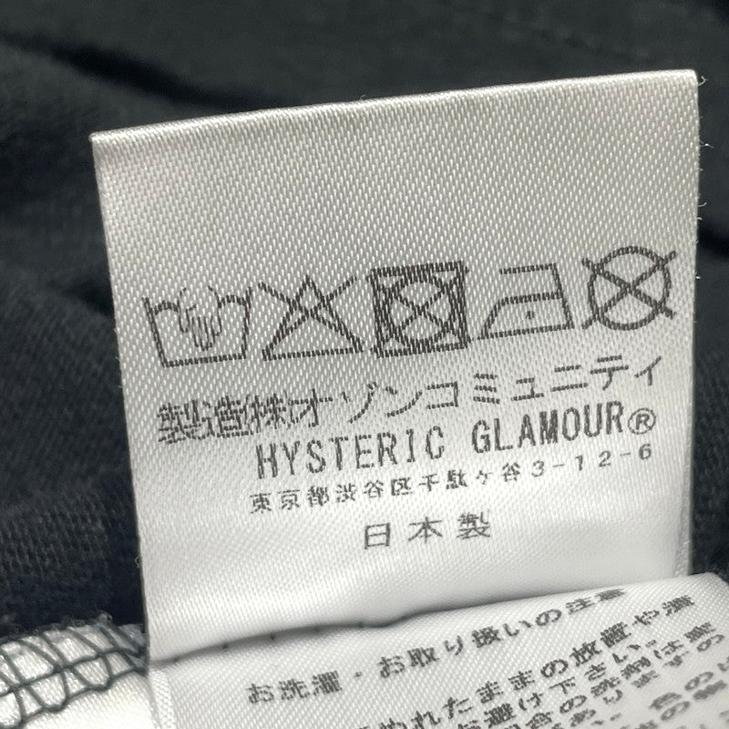 【現状渡し品】【メンズ】 HYSTERIC GLAMOUR ヒステリックグラマー L/S DART TRACK TEE 02261CL06 26SS ロング スリーブ ダート トラック Tシャツ 長袖 トップス 140-260808-sa-14-tei サイズ：L カラー：ブラック 万代Net店