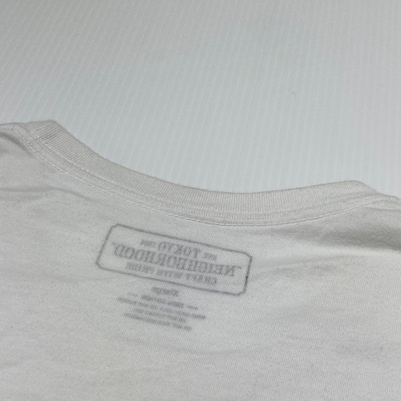 【現状渡し品】【メンズ】 NEIGHBORHOOD ネイバーフット 19AW ID C-TEE. L/S 2019年秋冬 アイディー コットン Tシャツ ロングスリーブ 長袖 トップス 142-260809-sa-16-tei サイズ：XL カラー：ホワイト 万代Net店