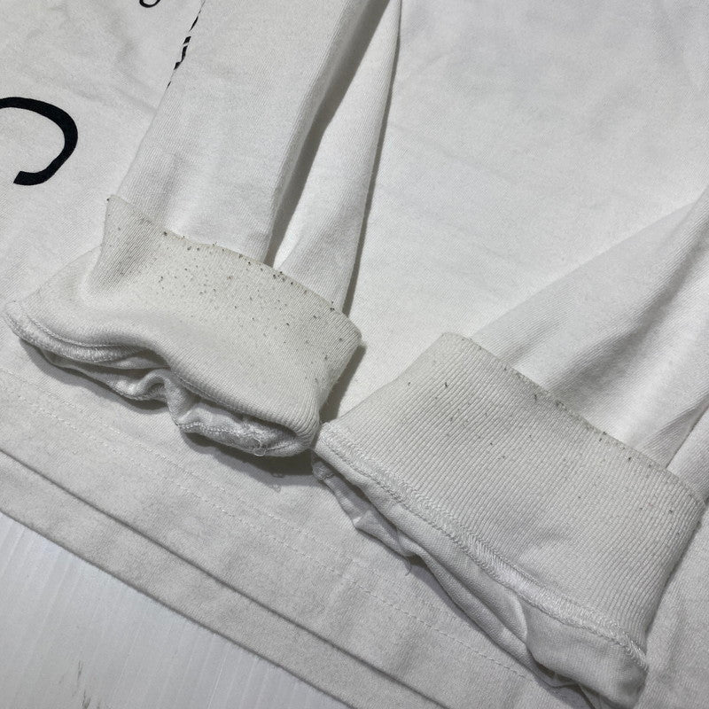 【現状渡し品】【メンズ】 NEIGHBORHOOD ネイバーフット 19AW ID C-TEE. L/S 2019年秋冬 アイディー コットン Tシャツ ロングスリーブ 長袖 トップス 142-260809-sa-16-tei サイズ：XL カラー：ホワイト 万代Net店