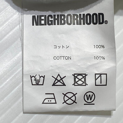 【現状渡し品】【メンズ】 NEIGHBORHOOD ネイバーフット 19AW ID C-TEE. L/S 2019年秋冬 アイディー コットン Tシャツ ロングスリーブ 長袖 トップス 142-260809-sa-16-tei サイズ：XL カラー：ホワイト 万代Net店